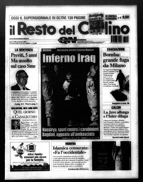 Il Resto del Carlino : giornale dell'Emilia